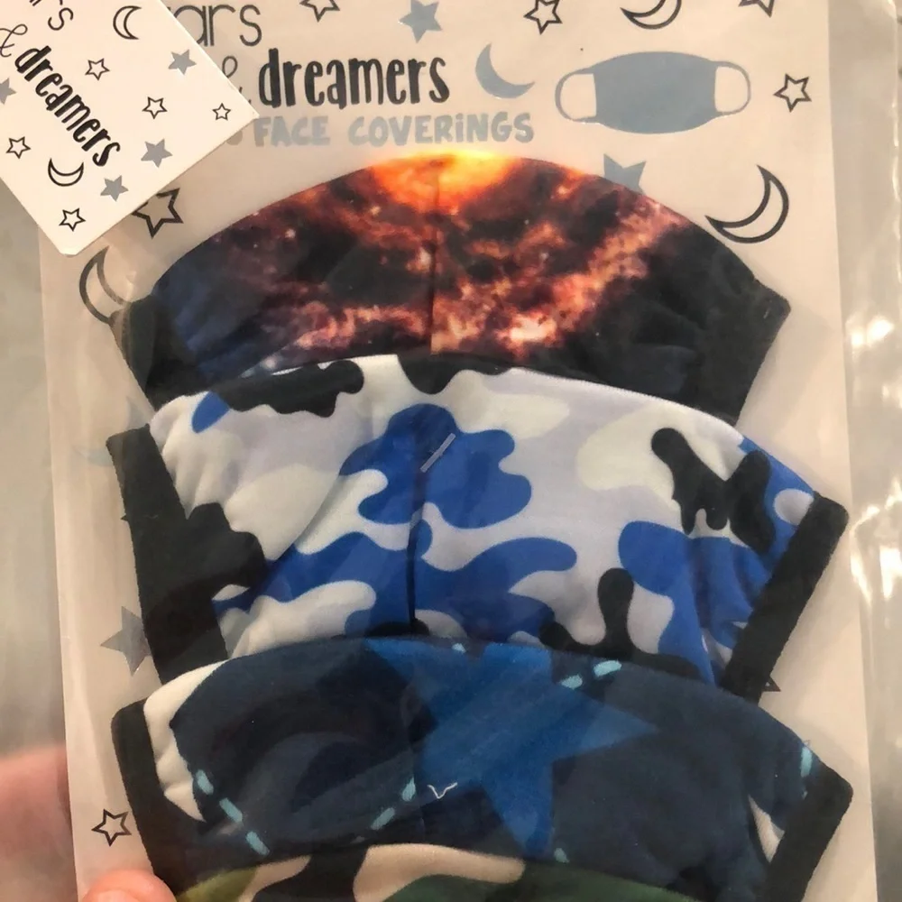 5/$25 Stars and dreamers New! 5 pack face masks